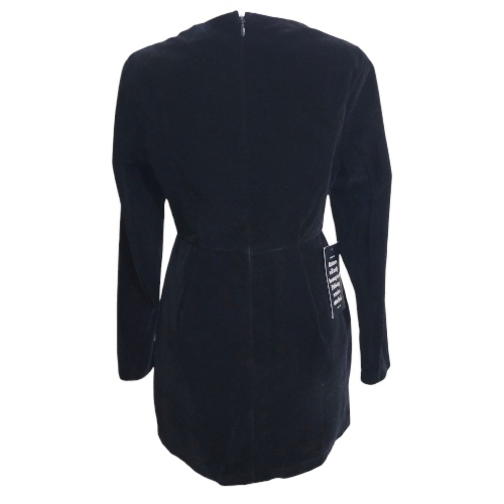 Tuckernuck Black Velvet Haley Mini Dress, 4, NWT, Elegant, Classy, Chic - Picture 7 of 11